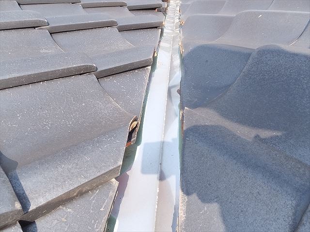 谷板金の劣化状況